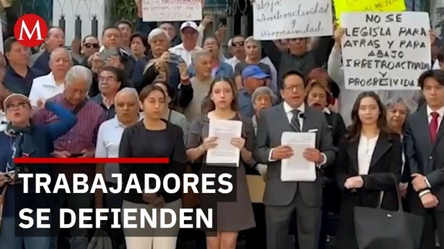 Extrabajadores de Banobras LyFC e INDEP presentan amparos contra reforma de pensiones