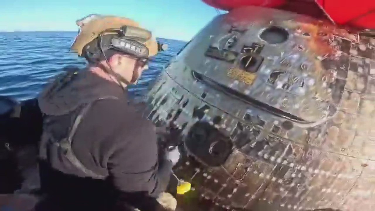 Primera imagen en primera persona del rescate d...