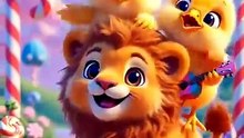 Cute Chicks Dancing on Lion  | Funny Animal Cartoon | Kids Animation HD 2026