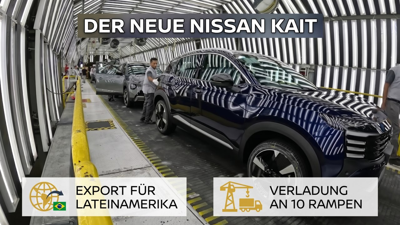 Nissan Kicks/Kait Produktion erklärt: Vom Band bis zum Schiff