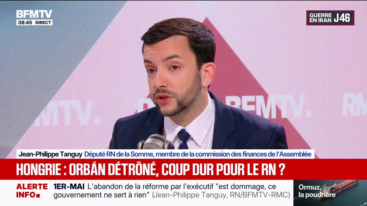 "Entre Vladimir Poutine et l'Union européenne, on choisit l'Union européenne", Jean-Philippe Tanguy (RN) à propos du gouvernement de Viktor Orbán, accusé d'avoir livré des informations confidentielles à la Russie