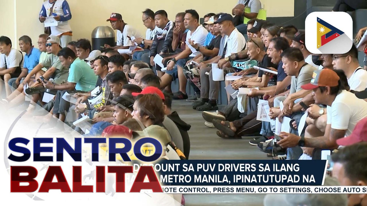Special payout sa tricycle at jeepney drivers sa Metro Manila, umarangkada na; bigtime oil price rollback at  P10 fuel discount sa PUV drivers, ipinatutupad na | ulat ni JM Thompson
