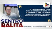 Benepisyong hatid ng suspensyon ng excise tax sa LPG at kerosene, binigyang diin ng DOF