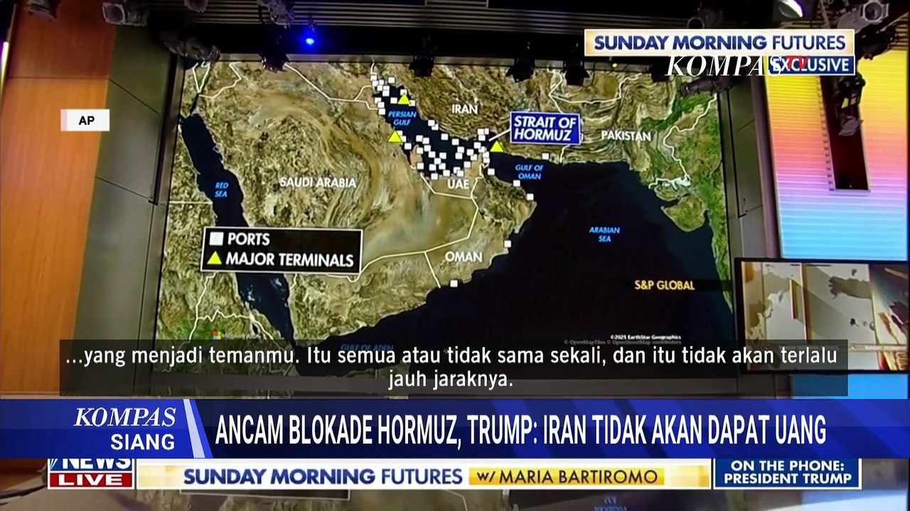 Trump Ancam Blokade Total Selat Hormuz, Tegaskan Hentikan Pendapatan Minyak Iran