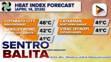 46°C na heat index, posibleng maranasan sa Maguindanao ngayong araw;  Ridge of High Pressure Area, patuloy na nakaaapekto sa bansa