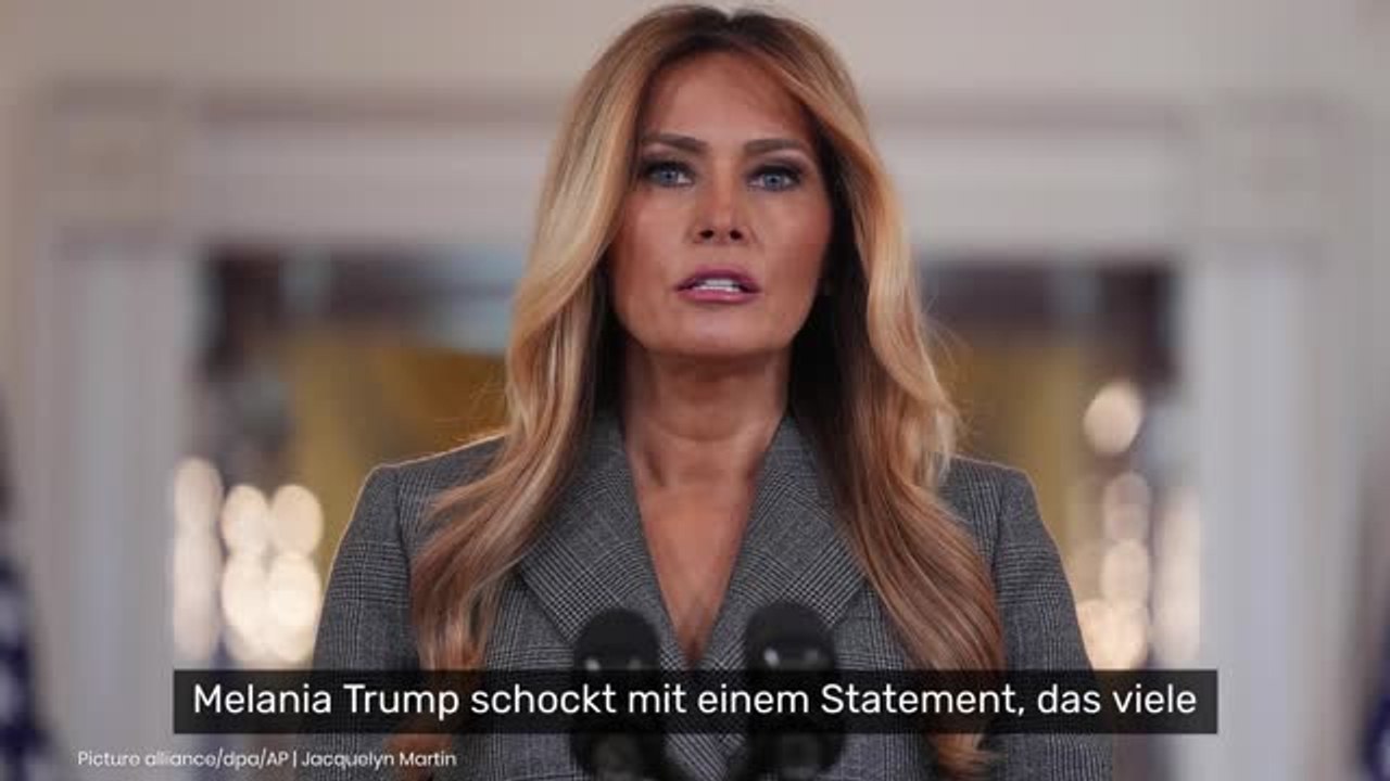 Melania Trump: Neue Theorie zu bizarrem Epstein-Statement - wird First Lady erpresst?