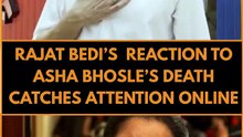 A video of actor #RajatBedi reacting to the news of legendary singer