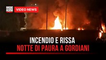 Incendio e rissa, notte di paura a Gordiani