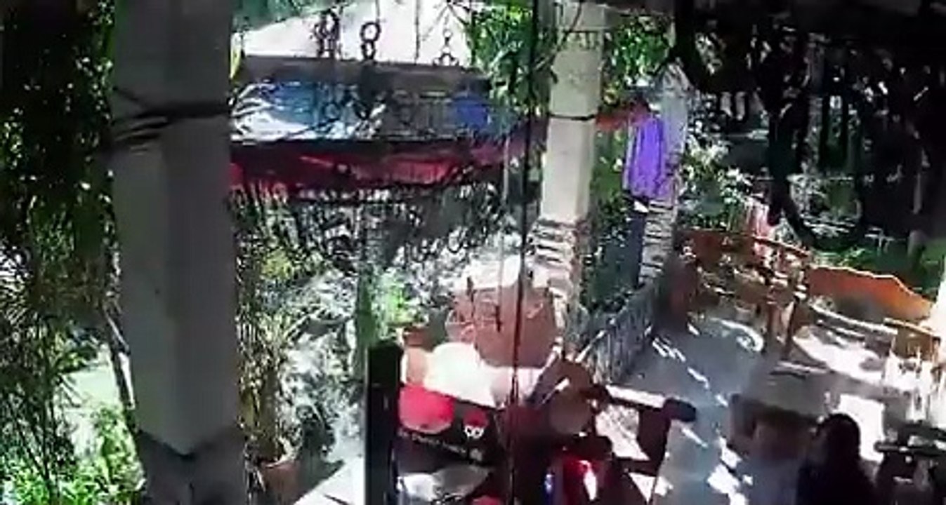 CCTV footage of the magnitude 5.1 earthquake in Bgy. Marangog, Bogo City.