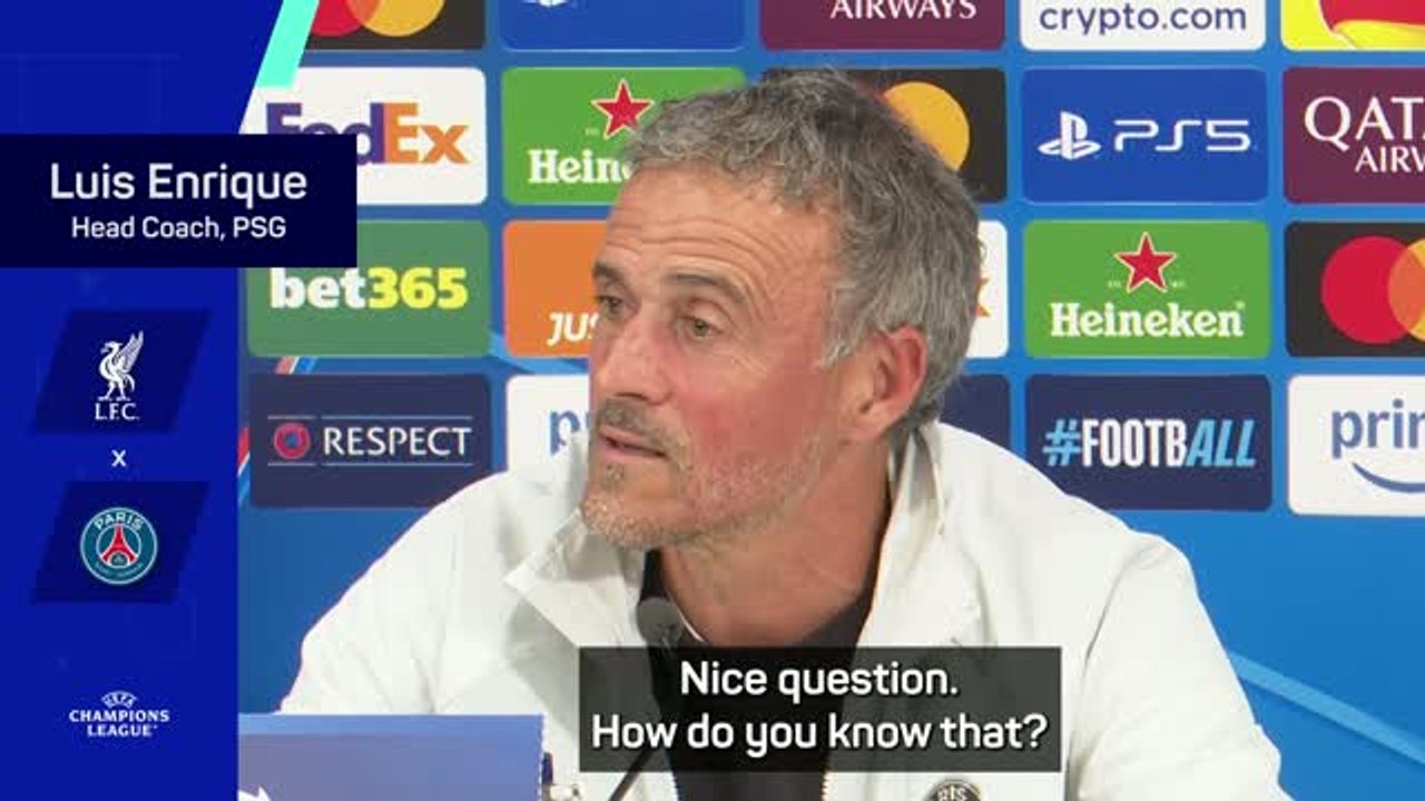 Enrique recalls Anfield trip to watch Liverpool from the Kop