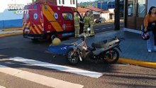 Jovem fica ferida em acidente envolvendo carro e moto em Toledo