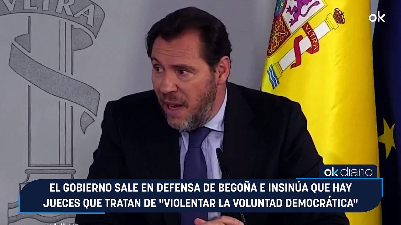 El Gobierno sale en defensa de Begoña e insinúa que hay jueces que tratan de "violentar la voluntad democrática"