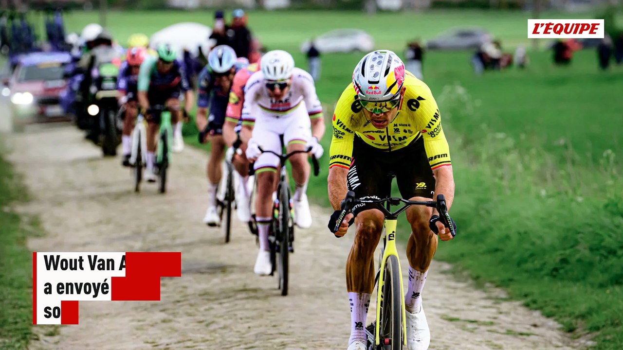 Après sa victoire sur Paris-Roubaix, Van Aert a offert son bouquet aux parents de Michael Goolaerts - Cyclisme - Paris-Roubaix