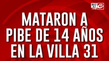 Encapuchado abatió a tiros a pibe de catorce años en la Villa 31