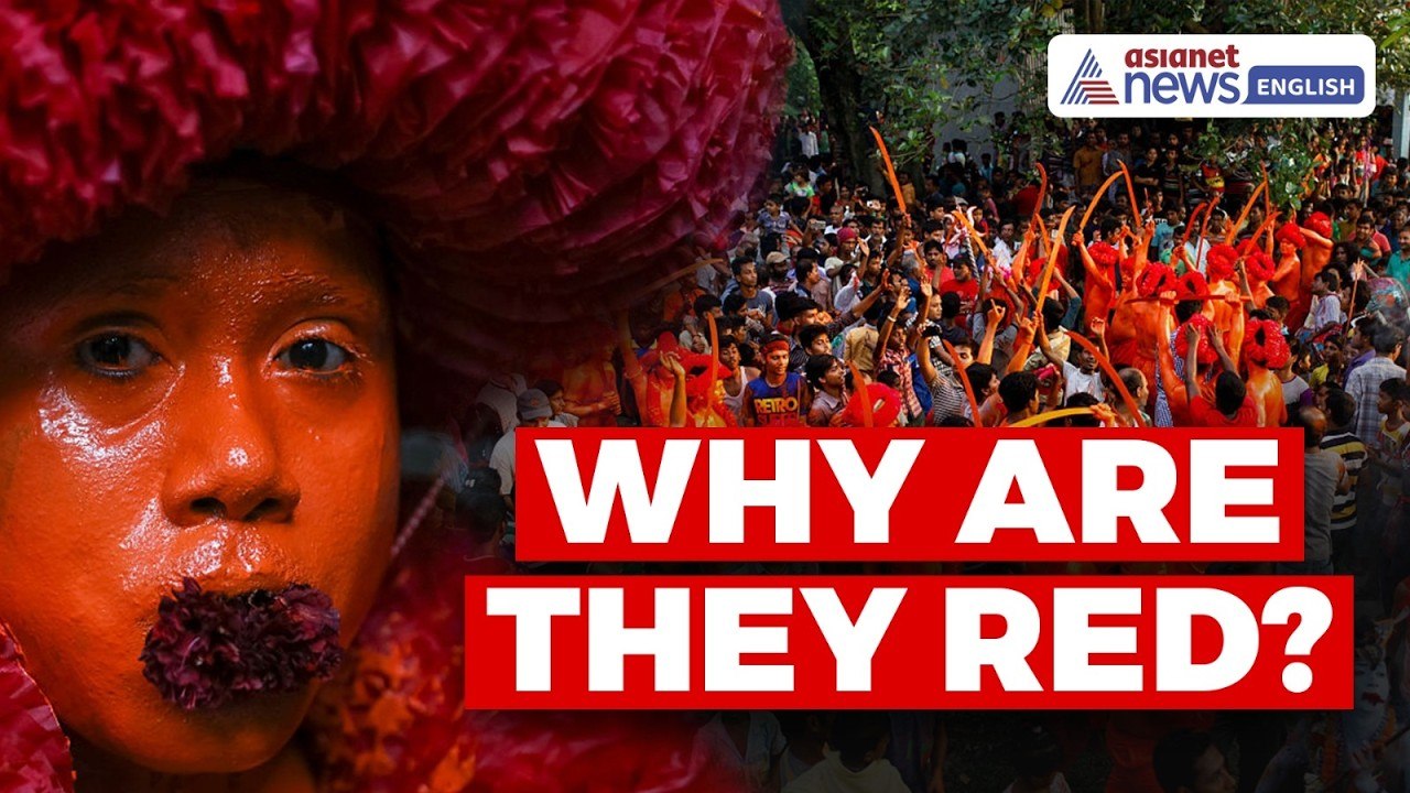 Inside Bangladesh’s Lal Kach Festival: Why Are These Devotees Covered in Red?