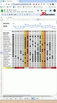 Habit Tracker Template in Google Sheets - Excel Tips and Tricks