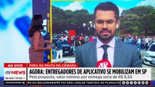 Motoristas de app protestam em SP contra mudanças em PL de regulamentação