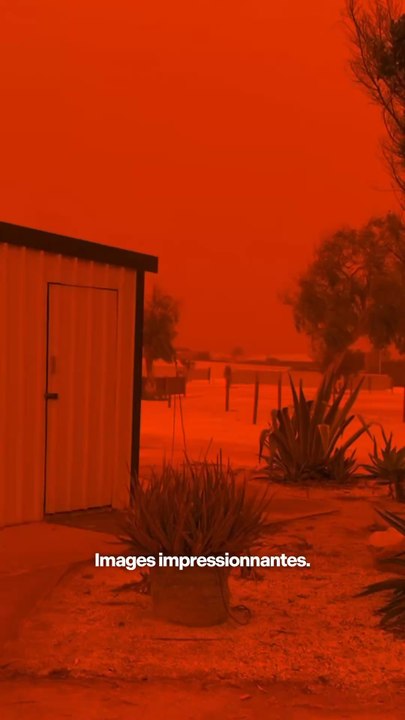 Le ciel vire au orange/rouge en Australie 😍
