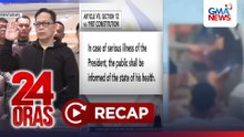 24 Oras: (Part 1) Ramil Madriaga sa impeachment hearing; Kalusugan ng pangulo; Gumuhong istruktura sa Maynila; atbp