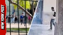 Horrifying moment school shooter opens fire in Turkey