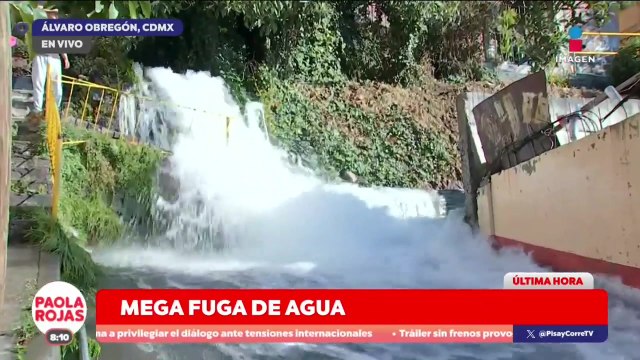 Mega fuga de agua causa daños en la alcaldía Álvaro Obregón | DPC con Paola Rojas
