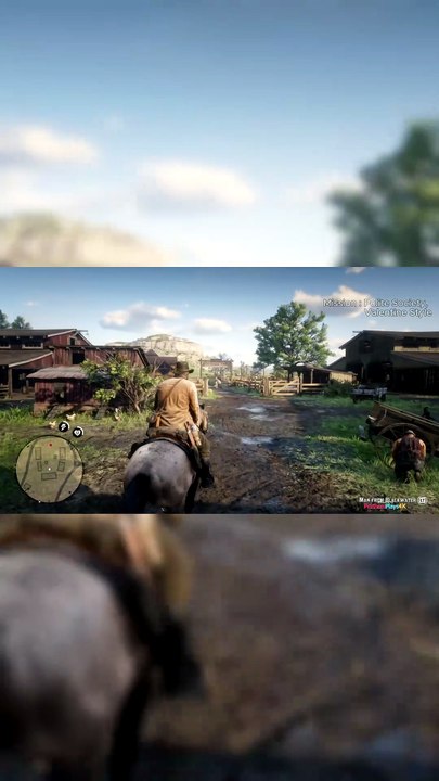 Arthur Throws Man Off Cliff RDR2 Valentine Mission