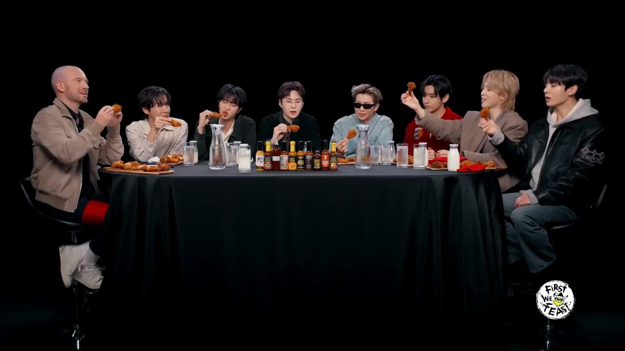 BTS Eating Spicy Wings _ Hot Ones ENG SUB