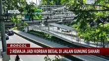 Terekam CCTV! Detik-Detik 2 Remaja Jadi Korban Begal di Jalan Gunung Sahari Jakpus | BORGOL