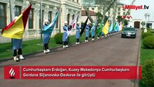 Cumhurbaşkanı Erdoğan Kuzey Makedonya Cumhurbaşkanı Gordana Siljanovska-Davkova ile görüştü