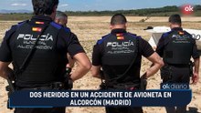 Dos heridos en un accidente de avioneta en Alcorcón (Madrid)