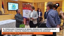 El Consulado itinerante de Brasil atiende hoy y mañana en la legislatura misionera