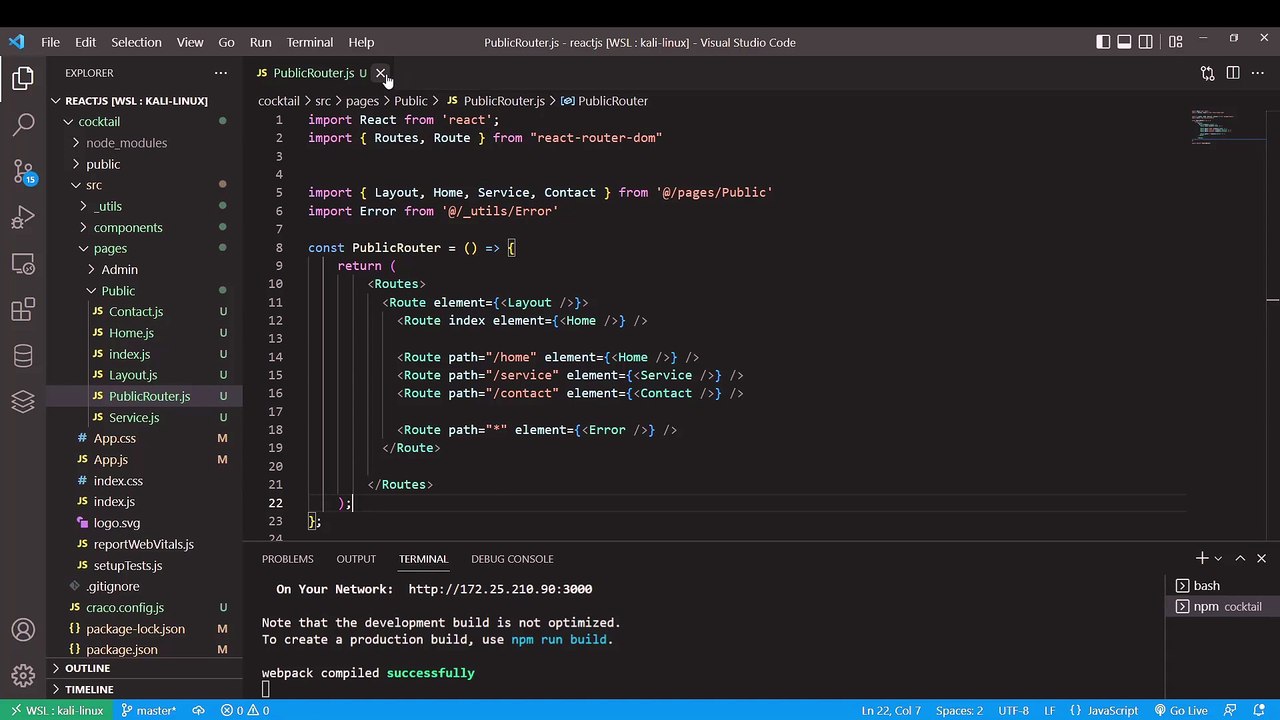 REACTJS 18 JWT 10/38 - Les composants (pages) Admin