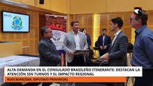 Alta demanda en el consulado brasileño itinerante