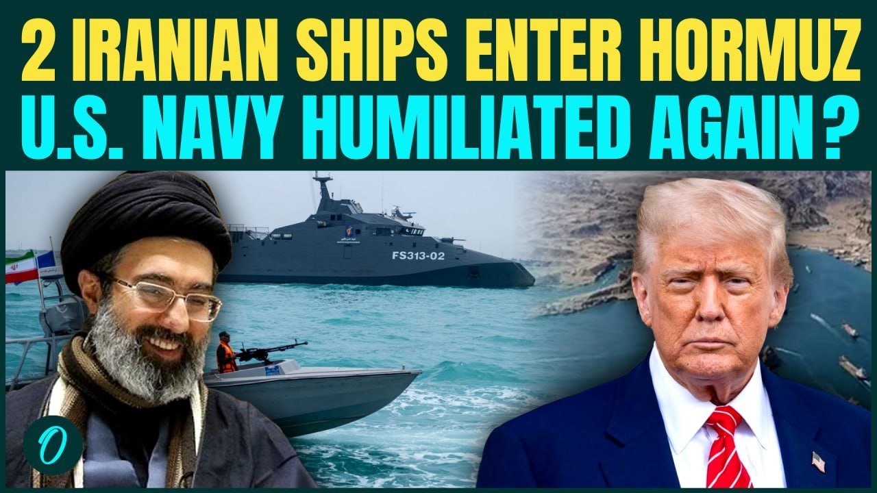 2 Iranian Ships BREAK U.S. Naval Blockade in the Strait of Hormuz | Iran Navy Escorts Oil Tankers?