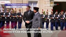 Tiba di Paris! Prabowo Disambut Macron dan Pasukan Kehormatan di Istana Elysee