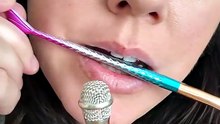 ASMR mini brocha y mini mic #asmr #mouthwhisper #tingles
