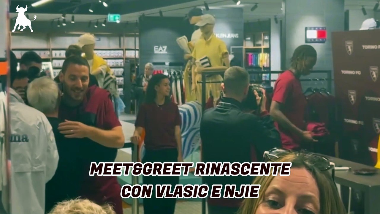 Torino, 500 tifosi al meet & greet con Njie e Vlasic - VIDEO