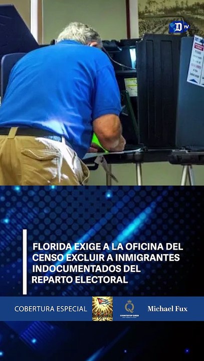Florida exige a la Oficina del Censo excluir a inmigrantes indocumentados del reparto electoral | El Diario en 90 segundos