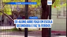 Jovem armado abre fogo numa escola secundária na Turquia, ferindo pelo menos 16 pessoas