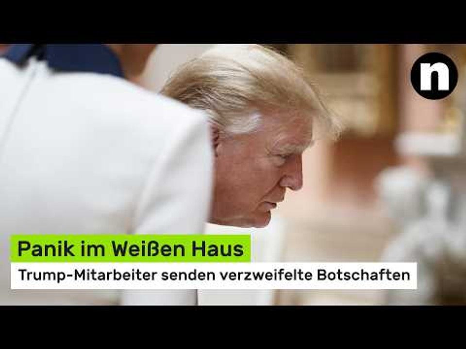 Donald Trump: Panik im Weißen Haus - Trump-Mitarbeiter senden verzweifelte Botschaften