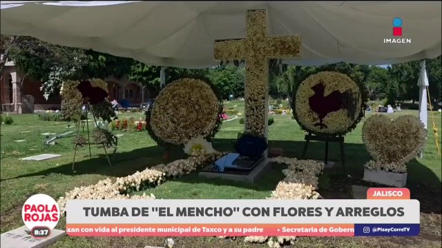 Tumba de El Mencho sigue vigilada y llena de flores | DPC con Paola Rojas