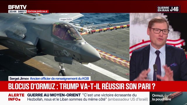 Blocus du détroit d'Ormuz: pour Sergueï Jirnov, ancien officier de renseignement du KGB, les Américains pourraient aller jusqu'à arraisonner un bateau chinois civil