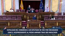 Expulsan del Congreso a un diputado de Vox por encararse con el vicepresidente al pedir amparo tras ser insultado