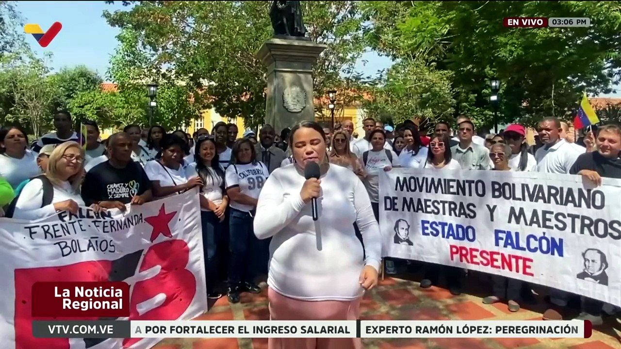 Maestros de Falcón alzan su voz exigiendo el fin de las sanciones contra Venezuela
