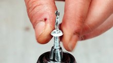 Simple trick for drilling into wood 🔩