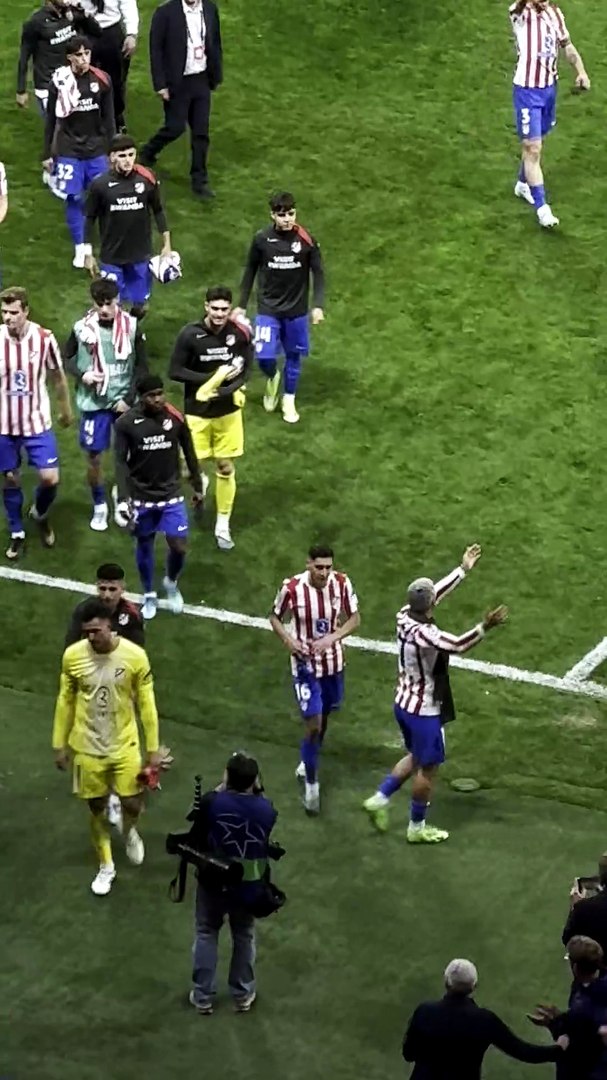 ¡Griezmann enloqueció tras el partido en el Metropolitano!