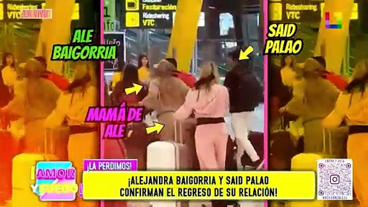 ALEJANDRA BAIGORRIA Y SAID PALAO AFIRMAN EL REGRESO DE SU RELACIÓN