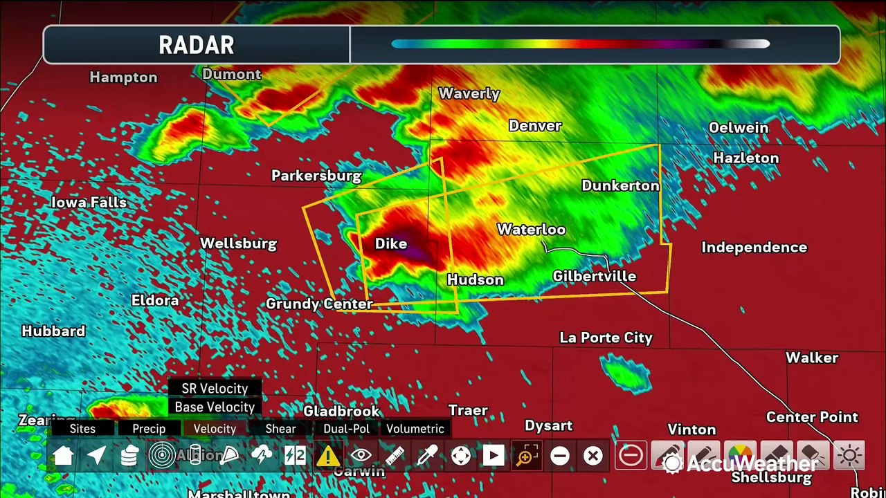 Tornadoes and hail reported in Iowa during severe weather outbreak