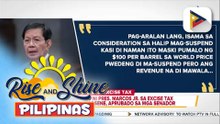 Pagsuspinde ni PBBM sa excise tax sa LPG at kerosene, aprubado sa mga Senador; ilang mambabatas, umaasang sususpendihin din ang buwis sa diesel at gasolina | ulat ni Louisa Erispe