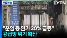 "운임 등 원가 20% 급등"...공급망 위기 확산 / YTN